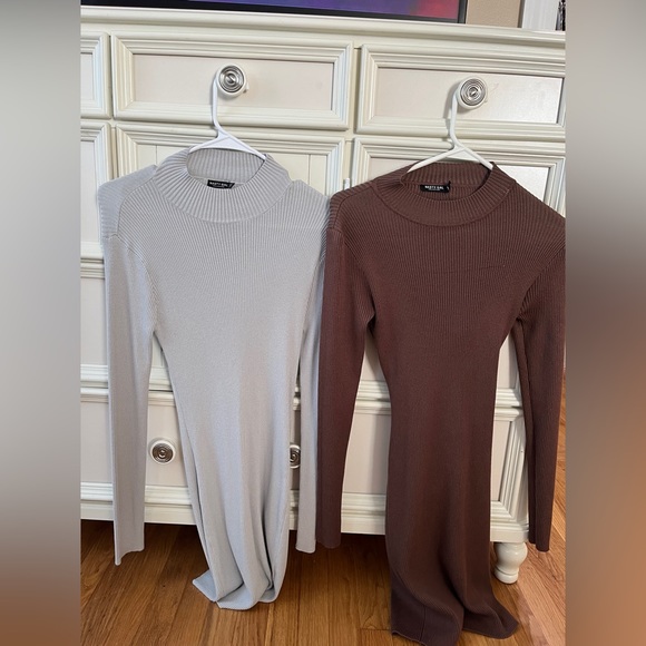 Ribbed Midi Dresses - Picture 4 of 5